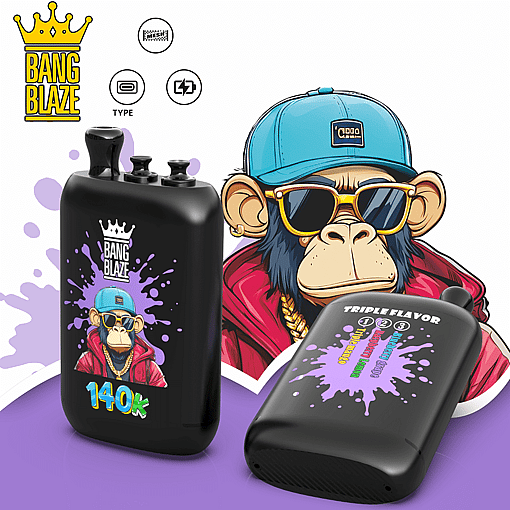 Bang Blaze 140K Disposable Vape | 140,000 Puffs | 3in1 Flavor System | Rechargeable High-Capacity Device – Image 12