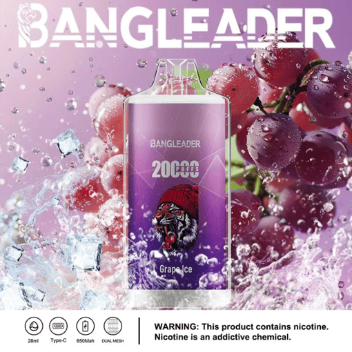 Bang Leader 20K Disposable Vape – 20,000 Puffs | 28mL E-liquid | Type-C Rechargeable - Imagen 8