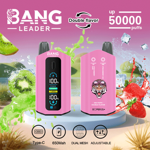 Bang Leader 50K Disposable Vape – 50,000 Puffs |  Dual Flavor | Type-C Rechargeable | LED Smart – Image 10