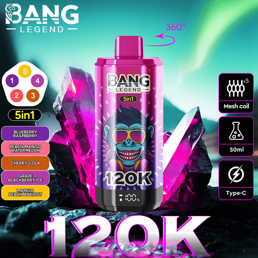 Bang Legend 120K Disposable Vape – 120,000 Puffs | Legendary Performance - Afbeelding 6