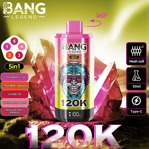Bang Legend 120K Disposable Vape – 120,000 Puffs | Legendary Performance - Afbeelding 9