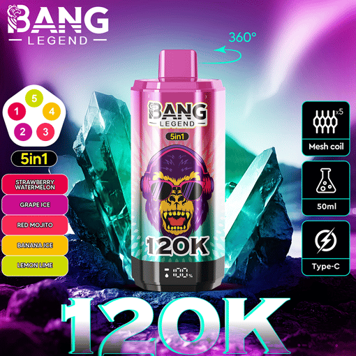 Bang Legend 120K Disposable Vape – 120,000 Puffs | Legendary Performance - Afbeelding 11