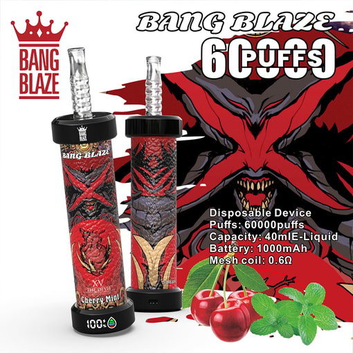 Bang Blaze 60K Disposable Vape – 60,000 Puffs | Power Cannon Edition - Image 5