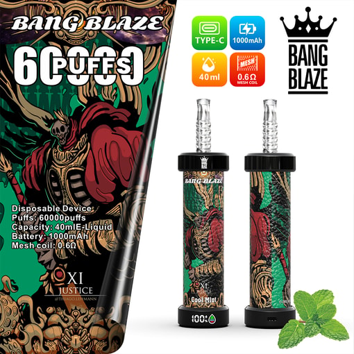 Bang Blaze 60K Disposable Vape – 60,000 Puffs | Power Cannon Edition - Image 6