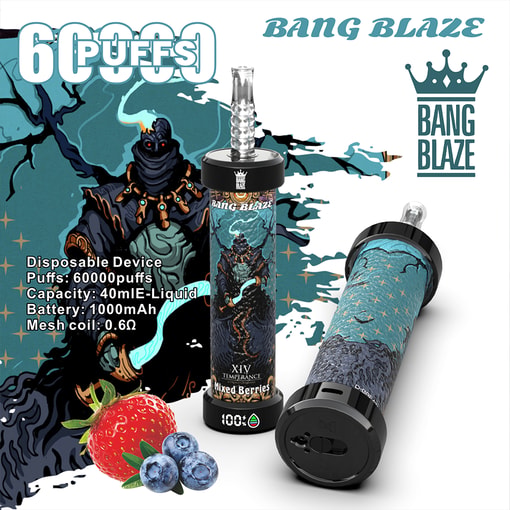 Bang Blaze 60K Disposable Vape – 60,000 Puffs | Power Cannon Edition - Image 8