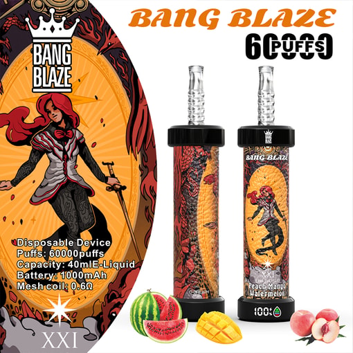 Bang Blaze 60K Disposable Vape – 60,000 Puffs | Power Cannon Edition - Image 9