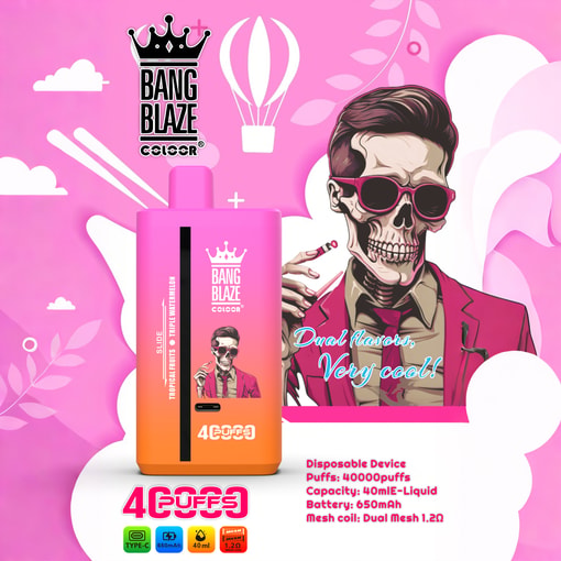 Bang Blaze 40K – 40,000 Puffs Disposable Vape with Dual Mesh Coil – Image 12