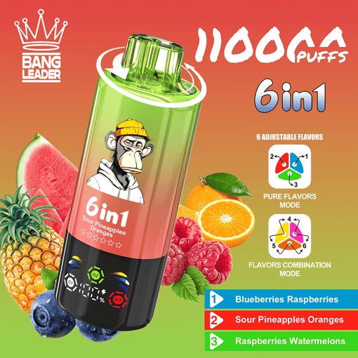 Bang Leader 110K Disposable Vape | Smart Screen & Dual Mesh Power - Afbeelding 2
