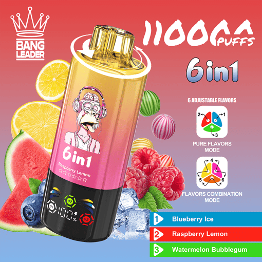 Bang Leader 110K Disposable Vape | Smart Screen & Dual Mesh Power - Afbeelding 3
