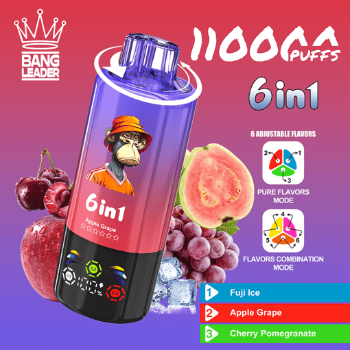 Bang Leader 110K Disposable Vape | Smart Screen & Dual Mesh Power - Afbeelding 4