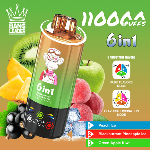 Bang Leader 110K Disposable Vape | Smart Screen & Dual Mesh Power - Afbeelding 7