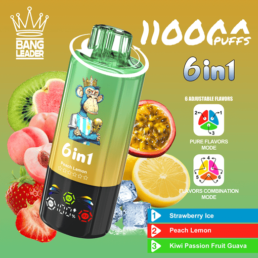 Bang Leader 110K Disposable Vape | Smart Screen & Dual Mesh Power - Afbeelding 9