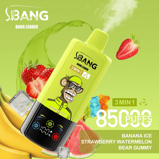 Bang Leader 85K Disposable Vape | 3-in-1 Smart System | 3 Oil Tanks | 12 Flavors | 85,000 Puffs Mega Device - Imagen 2