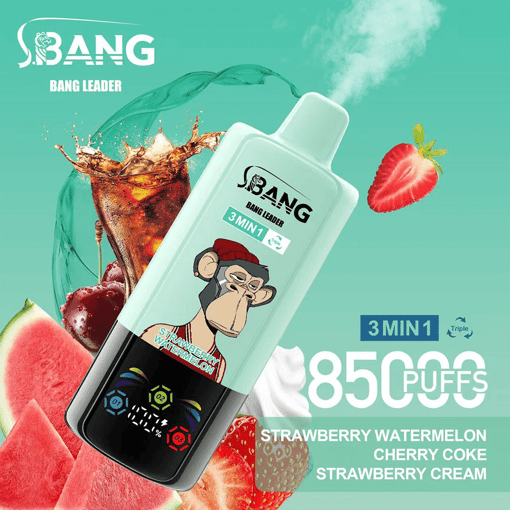 Bang Leader 85K Disposable Vape | 3-in-1 Smart System | 3 Oil Tanks | 12 Flavors | 85,000 Puffs Mega Device - Imagen 15