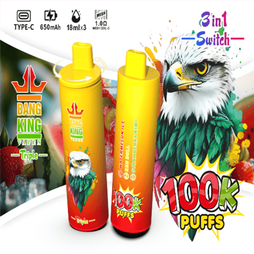 Bang King Triple 100K Disposable Vape – 100,000 Puffs | Triple-Flavor System | Ultimate Long-Lasting Performance – Image 11
