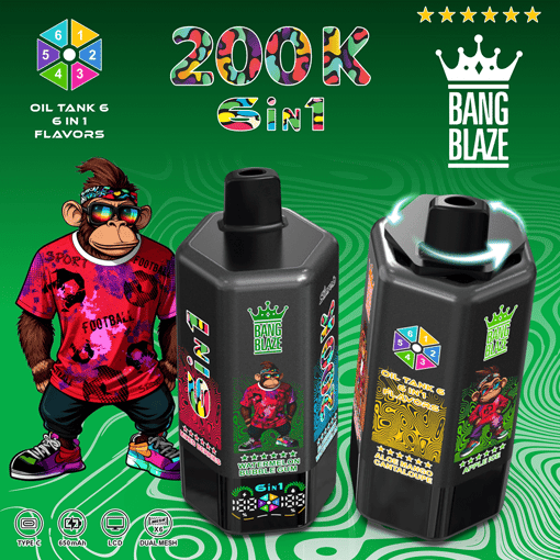 Bang Blaze 200K Disposable Vape – 200,000 Puffs | Ultra Long-Lasting | Premium Multi-Flavor Experience – Image 2