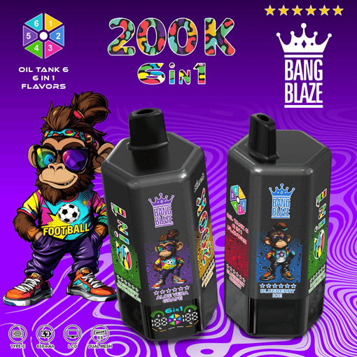 Bang Blaze 200K Disposable Vape – 200,000 Puffs | Ultra Long-Lasting | Premium Multi-Flavor Experience – Image 4