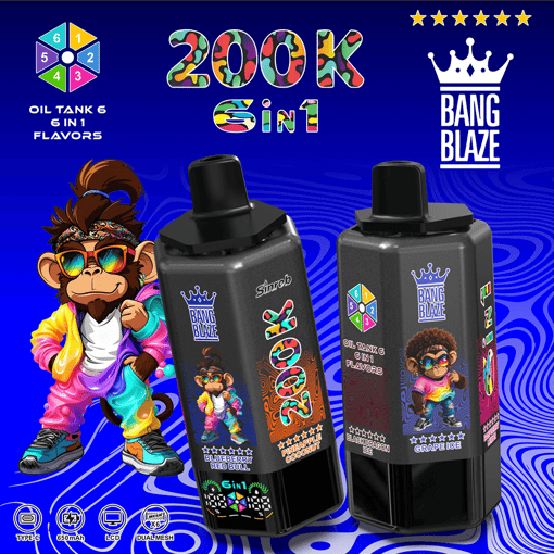Bang Blaze 200K Disposable Vape – 200,000 Puffs | Ultra Long-Lasting | Premium Multi-Flavor Experience – Image 6