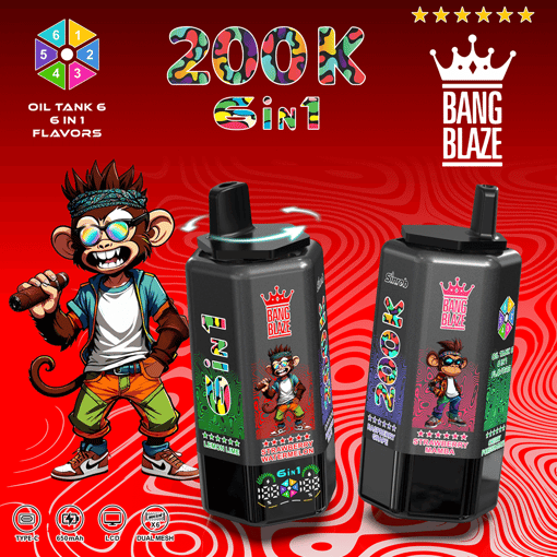 Bang Blaze 200K Disposable Vape – 200,000 Puffs | Ultra Long-Lasting | Premium Multi-Flavor Experience – Image 7