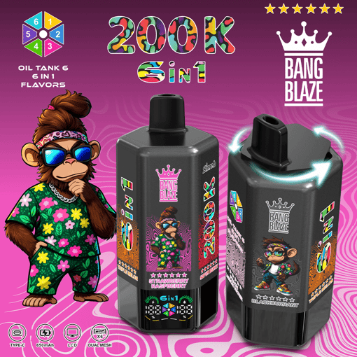 Bang Blaze 200K Disposable Vape – 200,000 Puffs | Ultra Long-Lasting | Premium Multi-Flavor Experience – Image 10