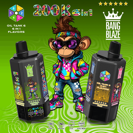 Bang Blaze 200K Disposable Vape – 200,000 Puffs | Ultra Long-Lasting | Premium Multi-Flavor Experience – Image 11