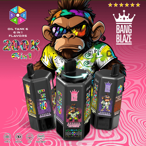 Bang Blaze 200K Disposable Vape – 200,000 Puffs | Ultra Long-Lasting | Premium Multi-Flavor Experience – Image 12