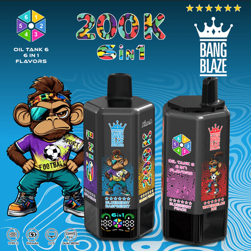 Bang Blaze 200K Disposable Vape – 200,000 Puffs | Ultra Long-Lasting | Premium Multi-Flavor Experience – Image 13