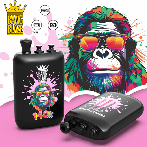 Bang Blaze 140K Disposable Vape | 140,000 Puffs | 3in1 Flavor System | Rechargeable High-Capacity Device - Image 4