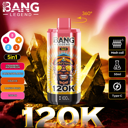 Bang Legend 120K 5-in-1 Disposable Vape | EU Warehouse Shipping | 5-in-1 Multi-Flavor System - 画像 10