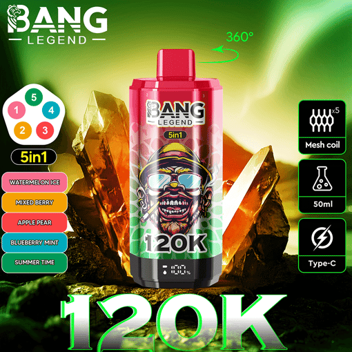Bang Legend 120K 5-in-1 Disposable Vape | EU Warehouse Shipping | 5-in-1 Multi-Flavor System - 画像 12