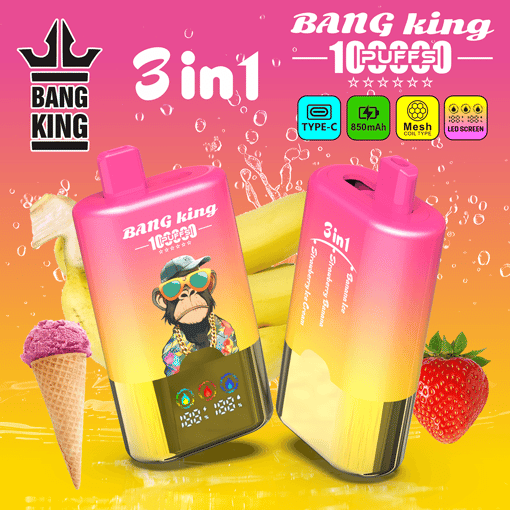 Bang King 100K 3-in-1 Disposable Vape – 100,000 Puffs Multi-Flavor Rechargeable Vape - Imagen 2