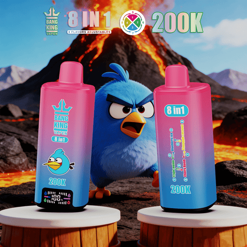 Bang King 200K 8-in-1 Disposable Vape – 200,000 Puffs Multi-Flavor Device with Rechargeable Battery – Image 10
