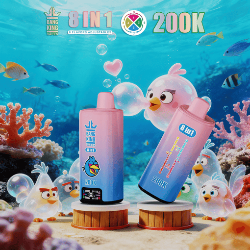 Bang King 200K 8-in-1 Disposable Vape – 200,000 Puffs Multi-Flavor Device with Rechargeable Battery – Image 12
