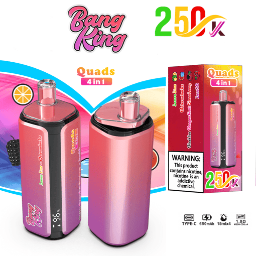 Bang King 250K 4-in-1 Disposable Vape – 250000 Puffs | Switching tastes – Image 3
