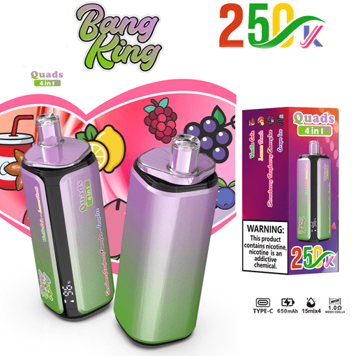 Bang King 250K 4-in-1 Disposable Vape – 250000 Puffs | Switching tastes – Image 10