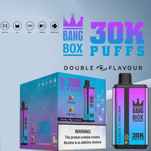 Bang Box 30K 2-in-1 Disposable Vape – 30,000 Puffs | Dual Flavor Switch | Compact Rechargeable Vape – Image 3