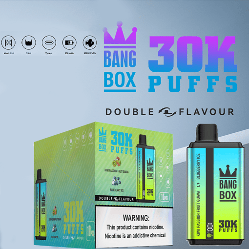 Bang Box 30K 2-in-1 Disposable Vape – 30,000 Puffs | Dual Flavor Switch | Compact Rechargeable Vape – Image 8