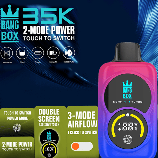 Bang Box 35K Adjustable Disposable Vape – 35,000 Puffs | Adjustable vapor mode - Image 2