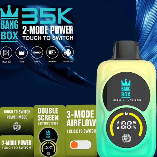 Bang Box 35K Adjustable Disposable Vape – 35,000 Puffs | Adjustable vapor mode - Image 6