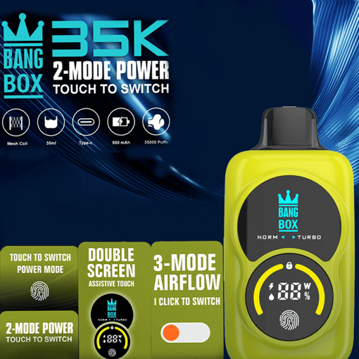 Bang Box 35K Adjustable Disposable Vape – 35,000 Puffs | Adjustable vapor mode - Image 7