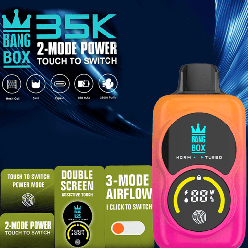 Bang Box 35K Adjustable Disposable Vape – 35,000 Puffs | Adjustable vapor mode - Image 8
