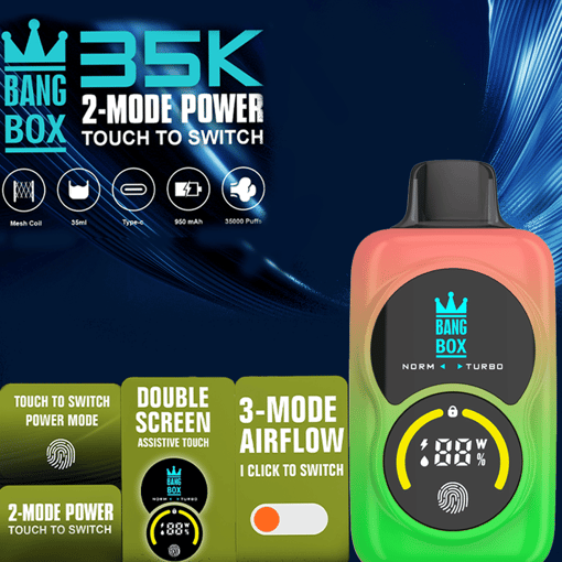 Bang Box 35K Adjustable Disposable Vape – 35,000 Puffs | Adjustable vapor mode - Image 10