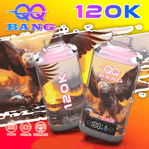 QQ Bang 120K Disposable Vape – 120,000 Puffs | Rechargeable Mesh Coil | Premium Single Flavor Vape - Image 8