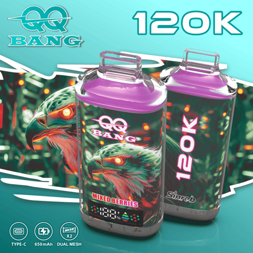 QQ Bang 120K Disposable Vape – 120,000 Puffs | Rechargeable Mesh Coil | Premium Single Flavor Vape - Image 9