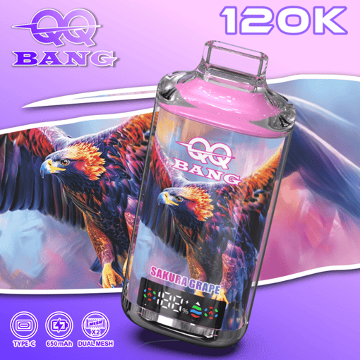 QQ Bang 120K Disposable Vape – 120,000 Puffs | Rechargeable Mesh Coil | Premium Single Flavor Vape - Image 10