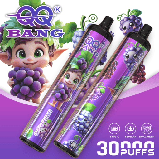 QQ Bang 30K Disposable Vape – 30,000 Puffs | Crystal Pen Design | Pure Flavor Mesh Coil Vape - Image 4