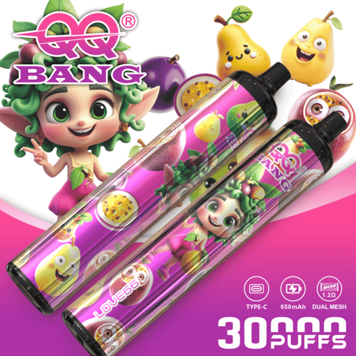 QQ Bang 30K Disposable Vape – 30,000 Puffs | Crystal Pen Design | Pure Flavor Mesh Coil Vape - Image 5