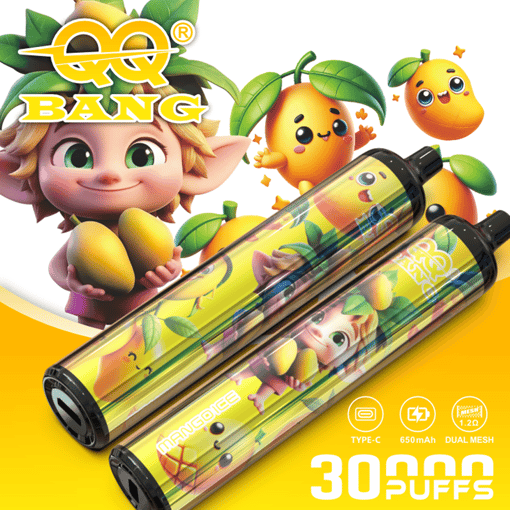 QQ Bang 30K Disposable Vape – 30,000 Puffs | Crystal Pen Design | Pure Flavor Mesh Coil Vape - Image 6