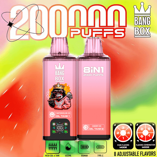 Bang Box 200K 8-in-1 Disposable Vape – 200,000 Puffs | Unlimited Flavor Rotation – Bild 4