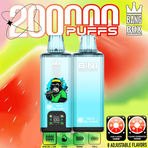 Bang Box 200K 8-in-1 Disposable Vape – 200,000 Puffs | Unlimited Flavor Rotation – Bild 7